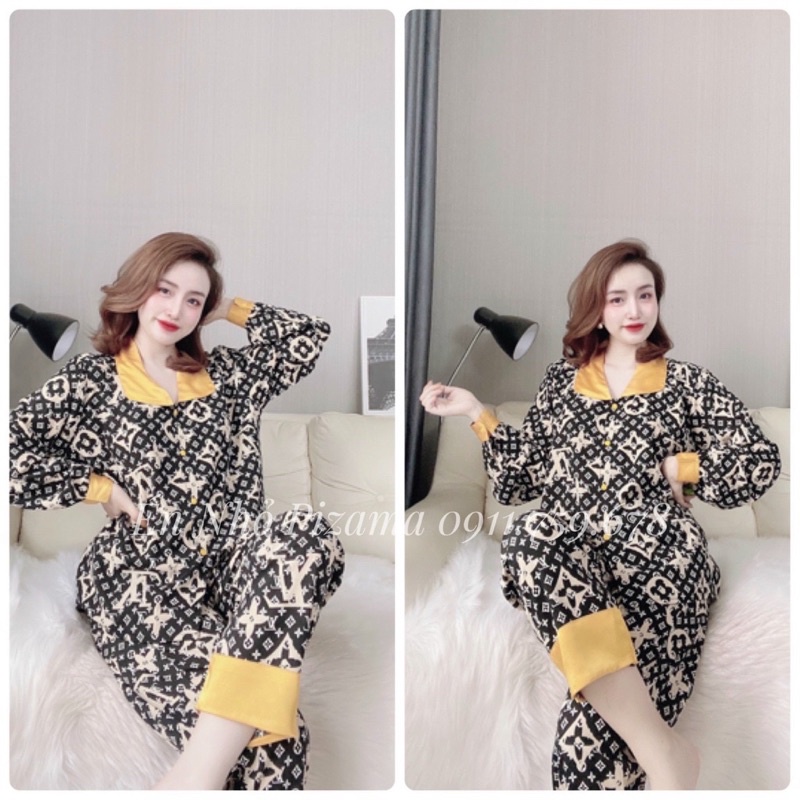 Đồ Bộ Pijama Bigsize Tay Dài Lụa Mai Ngô Cao Cấp 50kg-110kg | BigBuy360 - bigbuy360.vn