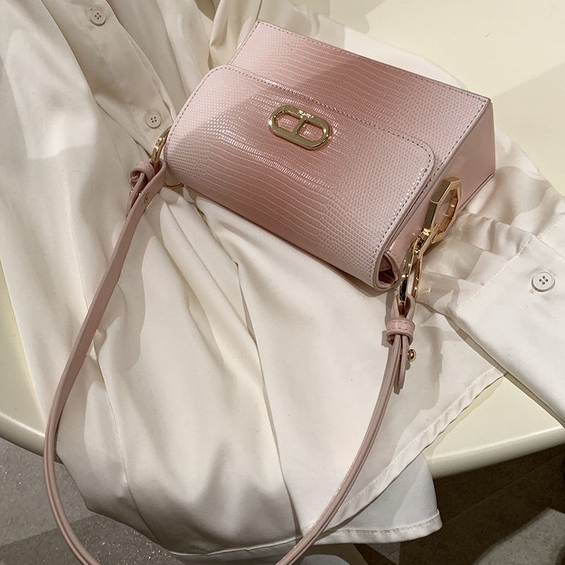 Túi Đeo Một Bên Vai Hình Vuông Nhỏ Màu Hồng Thời Trang Phong Cách Hàn Quốc Cho Nữ 2022