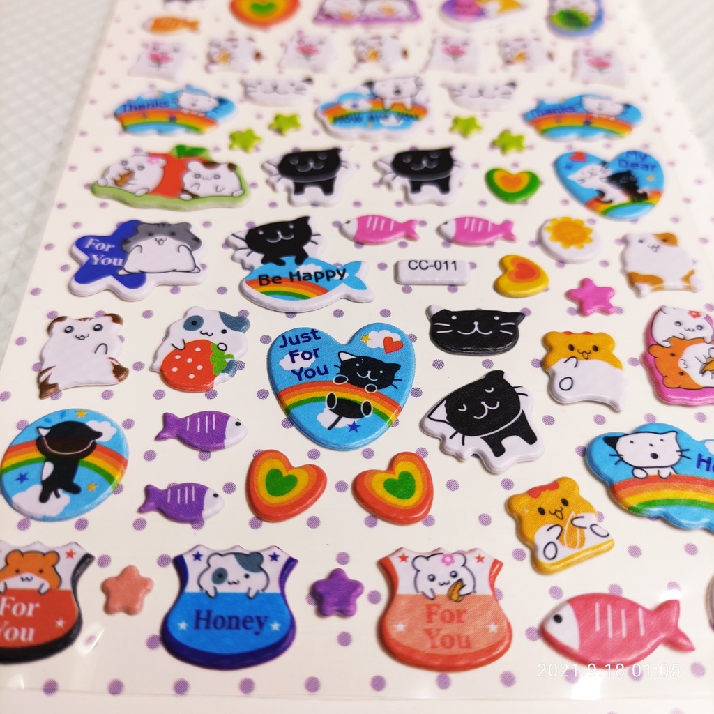 Sticker CAT gồm các hình dán  các chú mèo [S41] rất dễ thương sử dụng trang trí đồ vật - LUCKY SHOES VN