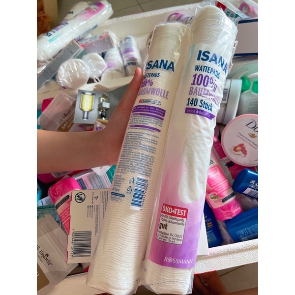 bông tẩy trang isana Đức