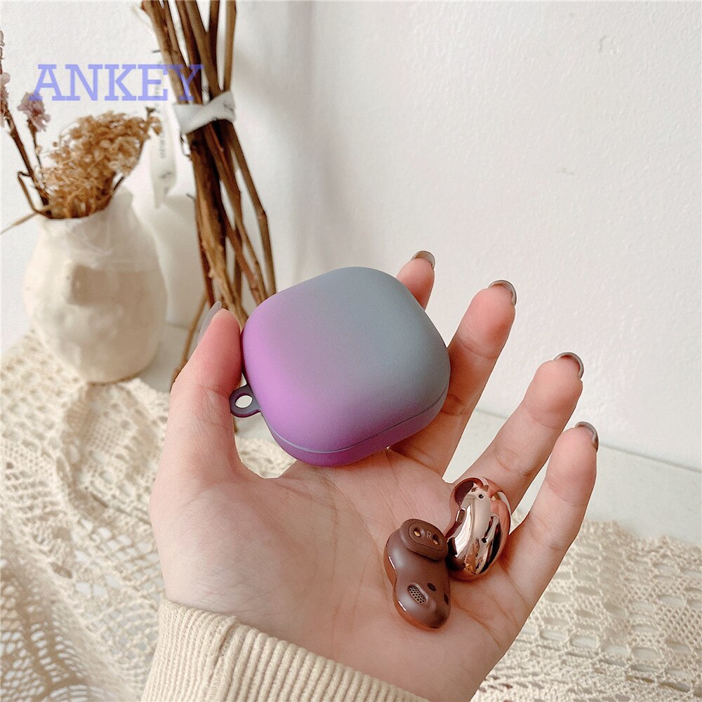 Case for Samsung Galaxy Buds Live / Buds Pro / Buds2 Vỏ Bảo Vệ Hộp Sạc Tai Nghe Bằng PC Cứng Màu Gradient Thời Trang Cho Samsung Galaxy Buds Live/ Buds Pro/ Buds 2