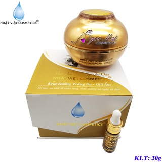 Kem dưỡng trắng da NHẬT VIỆT COSMETICS giữ ẩm Cao Cấp chiết xuất Ngọc trai đen - Sữa ong chúa  25g