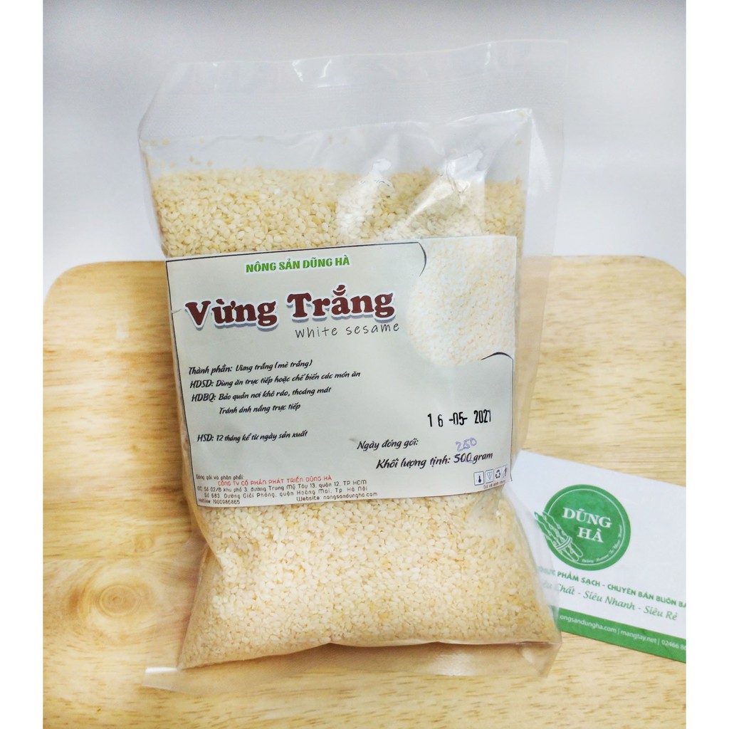Vừng trắng khô - Hạt mè trắng - ngon, sạch