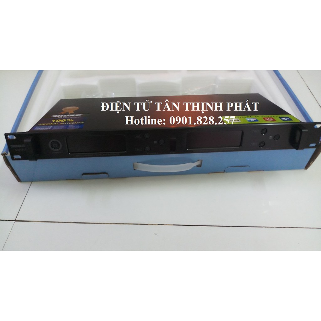 Micro không dây shure UR18D 4 râu phát sóng xa, chống hú tốt - shure ur-18d