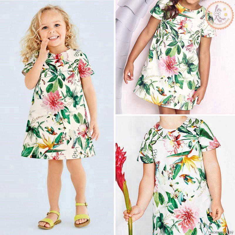 Đầm hoa công chúa cho bé gái