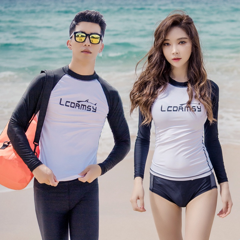 Áo tay dài / quần bơi thiết kế thời trang nhanh khô chống nắng cho nam và nữ