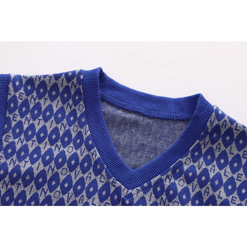 Set Đồ Thể Thao Ba Món Gồm Áo Sơ Mi Màu Trơn Cà Vạt Tay Dài + Áo Khoác Ghi Lê + Quần Dài Phong Cách Hàn Quốc Dễ Thương Cho Bé Trai / Gái 80-120cm