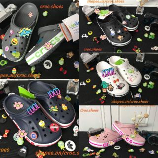 Dép Sục Cá Sấu Đế Baya Tặng Kèm 10 Sticker/jibitz ngộ nghĩnh