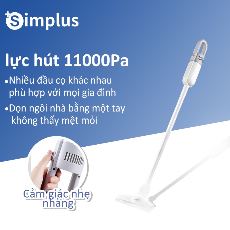 Máy hút bụi Simplus có dây cầm tay Máy hút bụi nhỏ 11000Pa Máy hút bụi công suất cao hút cao