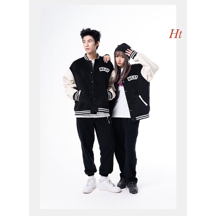 Áo Bomber phối tay Meap Áo  nam nữ chất nỉ dày dặn hàng chuẩn from i hình