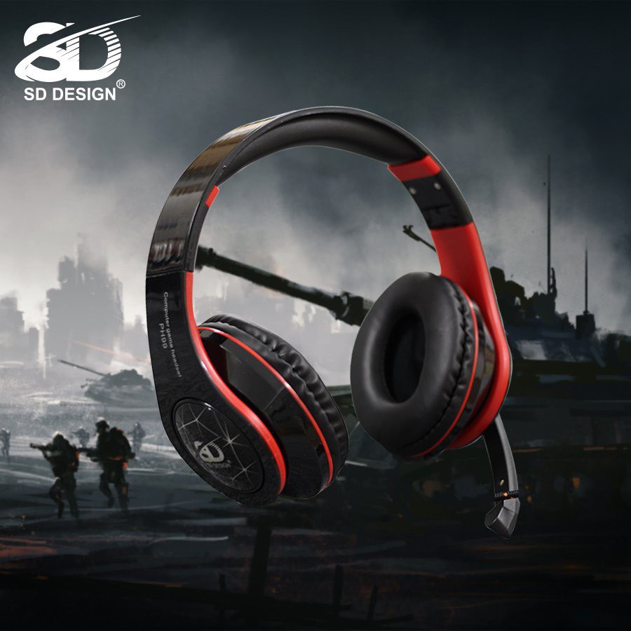 Tai nghe Gamming PH 99 - Tai ghe game thủ chụp mic rời tai chính hãng SD Design cực chất thời trang, bảo hành 1 năm