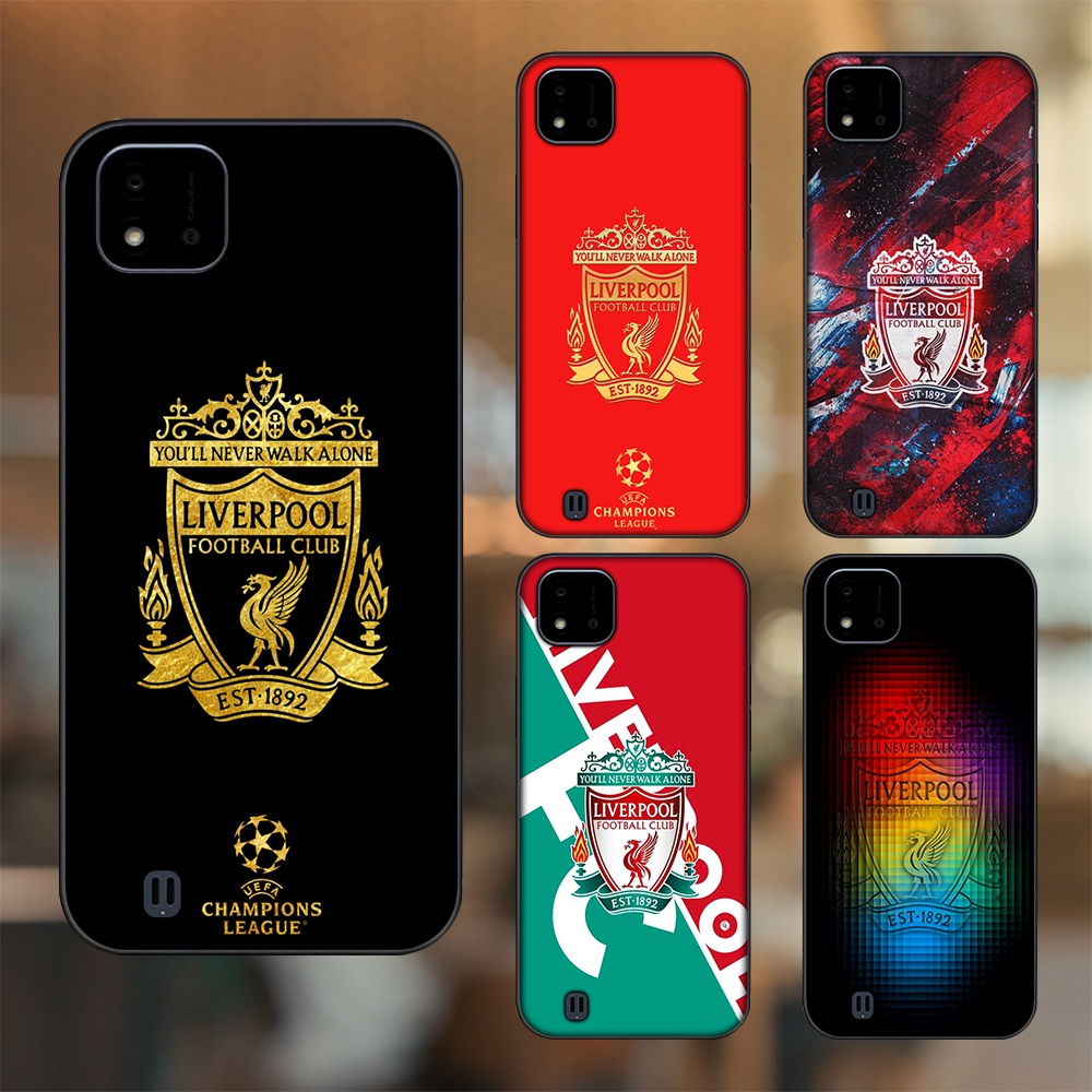 Ốp lưng Realme C11 2021, C20 viền đen in hình Liverpool FC