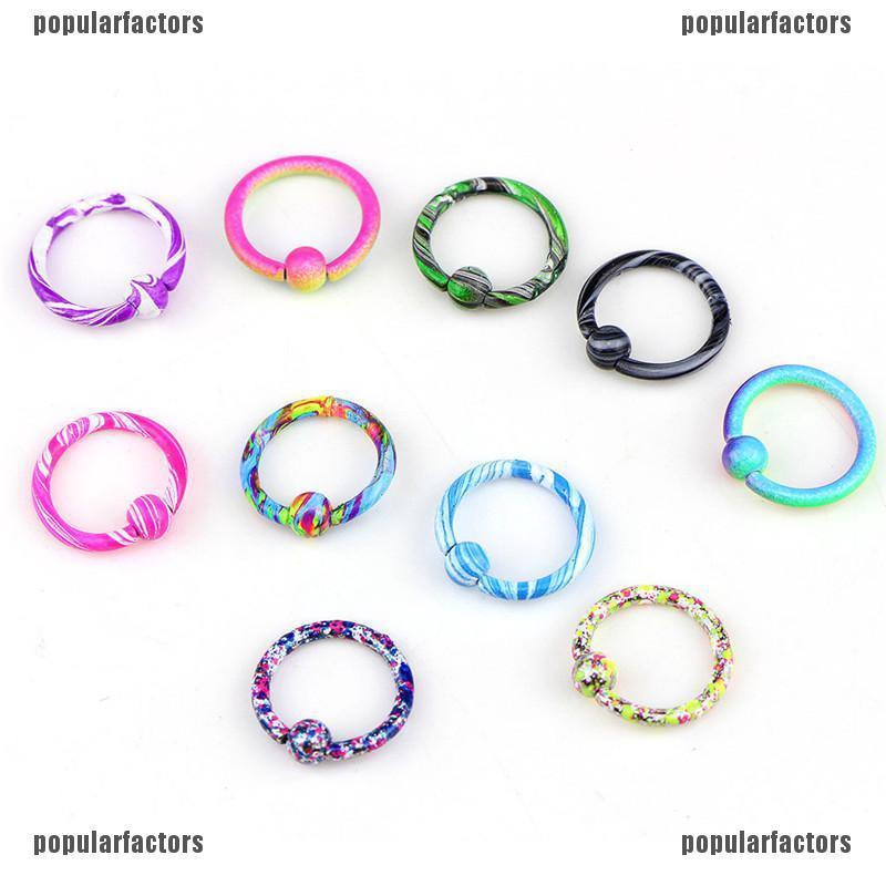 Bộ 10 Miếng Dán Mũi Tròn Màu Sắc Xinh Xắn Dễ Phối Đồ