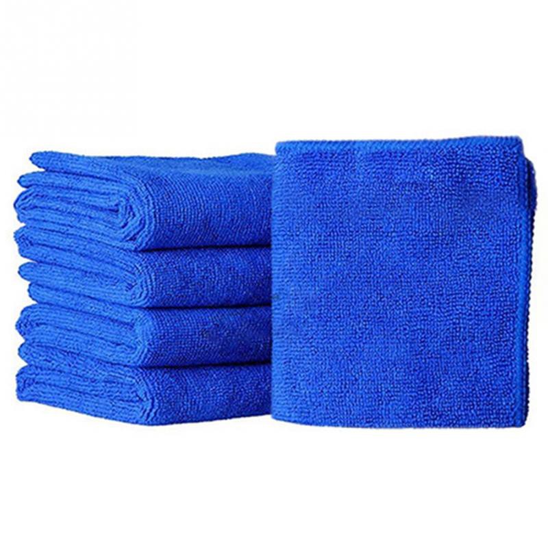 Set 10 Khăn Vi Sợi 25 * 25cm Dùng Để Lau Chùi Ô Tô Đa Năng Tiện Dụng