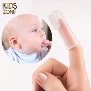 Tưa lưỡi, đánh răng silicon siêu an toàn cho bé có hộp đựng_CB12
