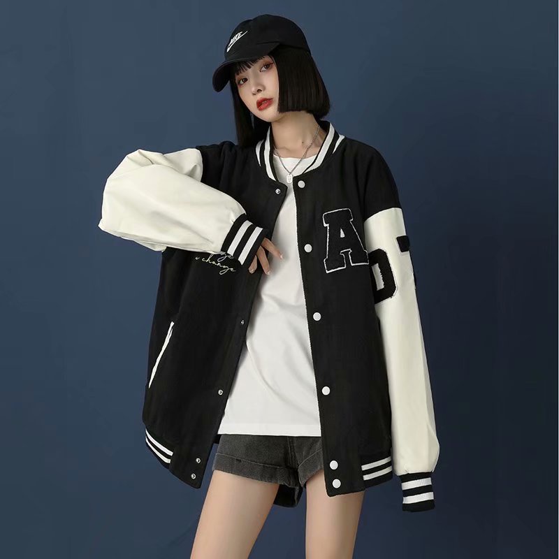 Áo khoác bomber in hình phong cách Hàn Quốc áo khoác bóng chày nam fashion bigsize áo khoác áo dài tay unisex áo khoác bóng chày