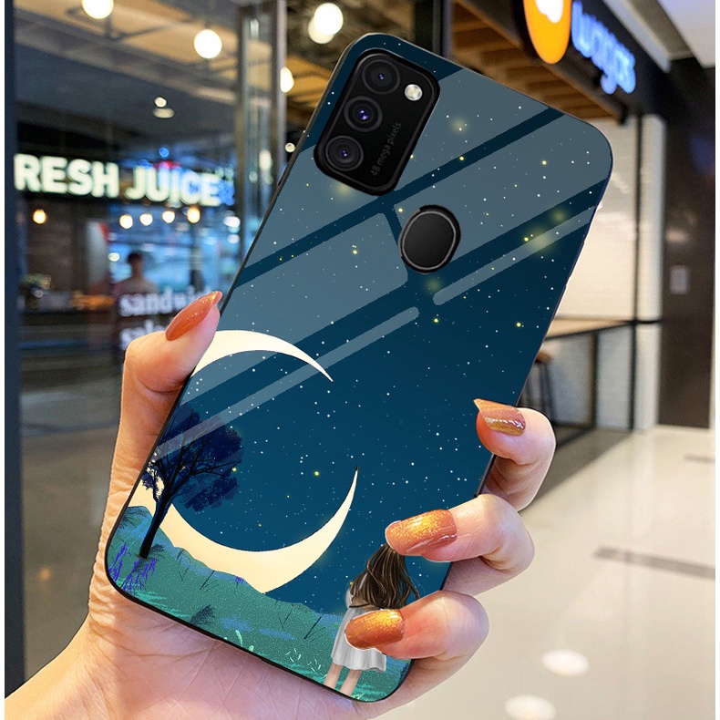Ốp Lưng SAMSUNG GALAXY M21, M30S, M31 Ốp kính bóng cao cấp Phi Hành Gia
