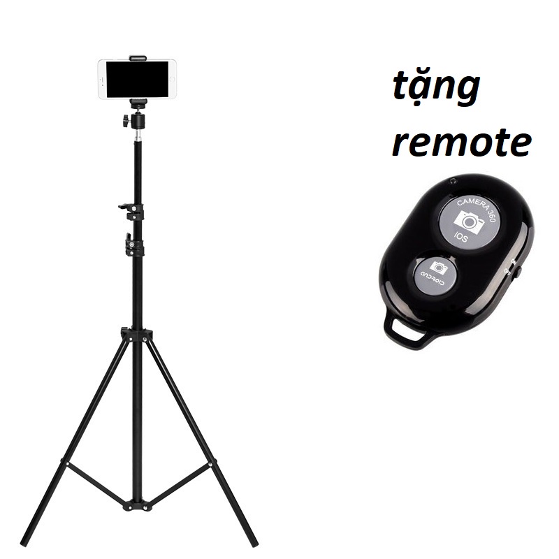 Chân Chụp Hình Dành Cho Điện Thoại Di Động Tặng Remote BLuetooth