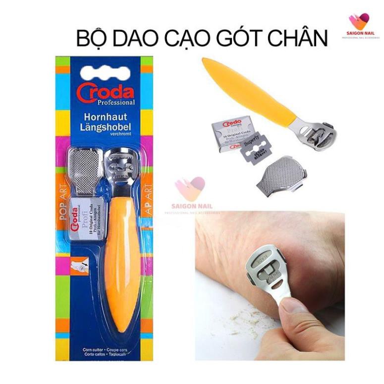 Bộ Dao Cạo Gót Chân CRODA Cao Cấp