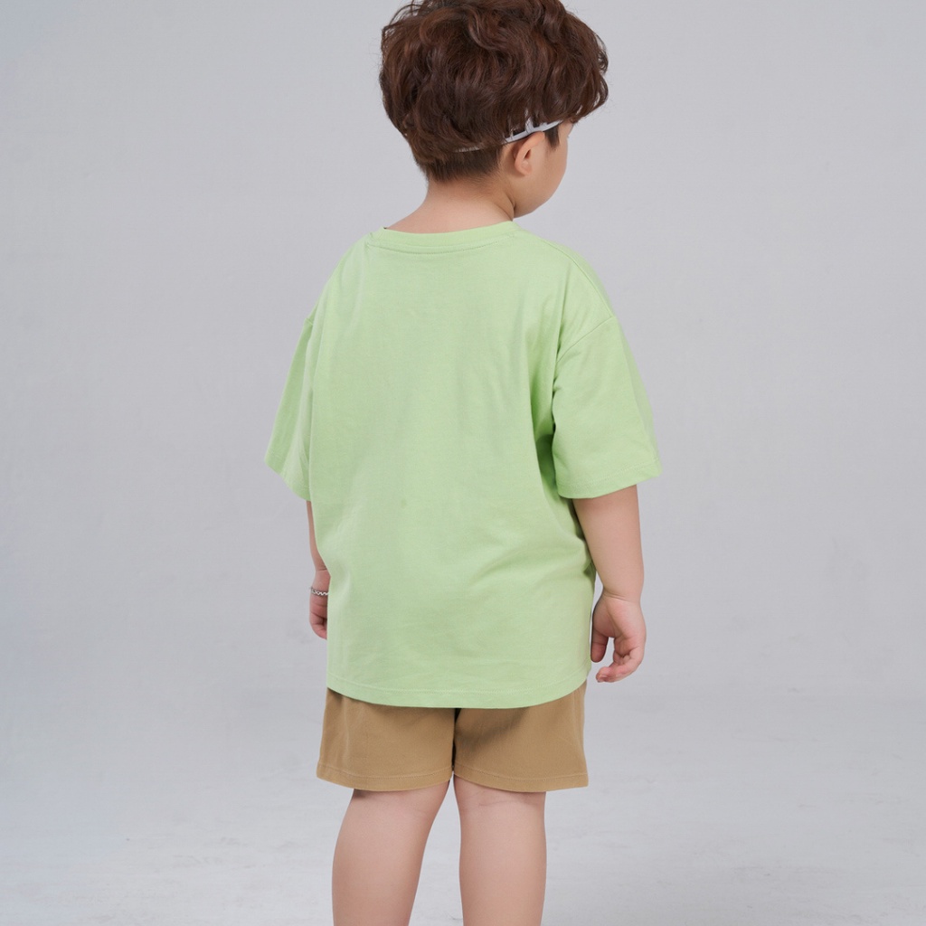 Áo T-shirt cho bé YODY vải cotton, thun tay lỡ in hình dễ thương TSK5205