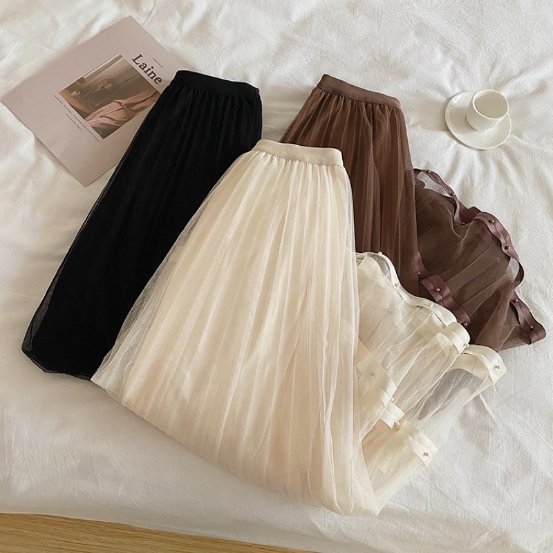 #5866 Chân váy xoè đính hạt lót bóng cực xinh