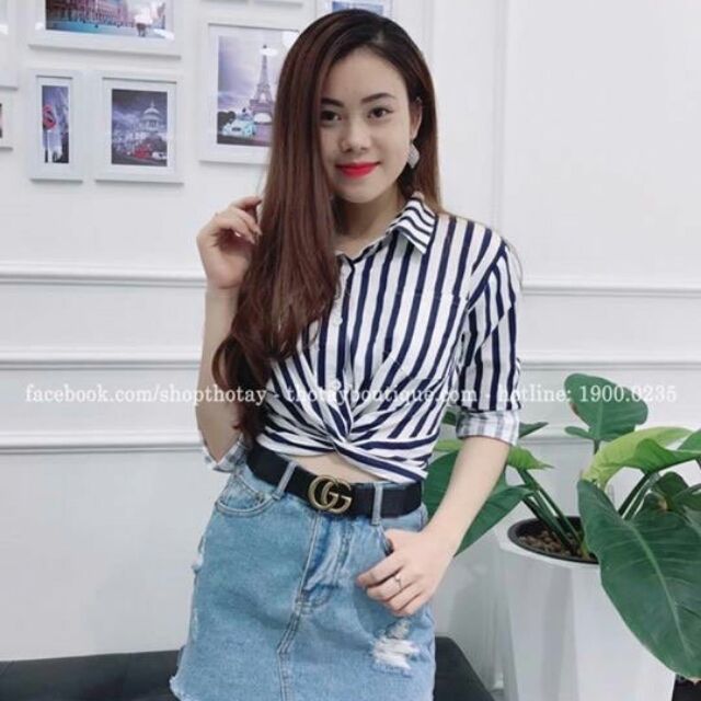 Áo sơ mi kiểu cách điệu