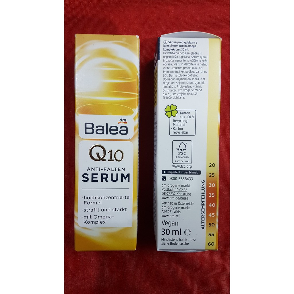 Serum Balea Q10 Anti Falten, hàng Đức