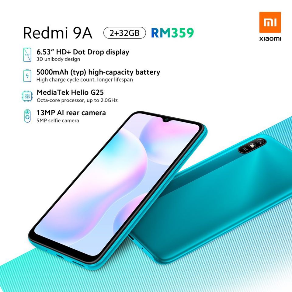 Điện thoại Xiaomi Redmi 9A - Hàng Chính Hãng Mới 100% Phân Phối Của DIGIWORLD !