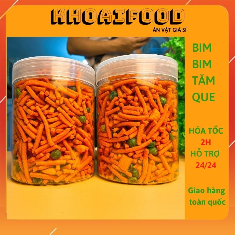 Bim bim tăm đậu hà lan hũ 300g ăn vặt tuổi thơ