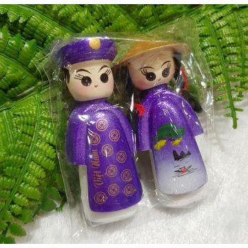 5 Cặp búp bê cô dâu chú rể - Nam châm trang trí - Size Lớn - 6 cm