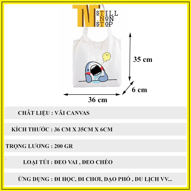 Túi tote túi vải canvas đeo vai đeo chéo giá rẻ đẹp đi học ULZZANG XUONGMAITNT N9