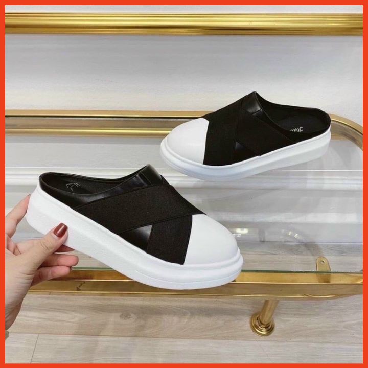 Giày Nữ Kiểu Mới HOT Giày Sục Nữ Quai Chéo Mang Thoải Mái | BigBuy360 - bigbuy360.vn