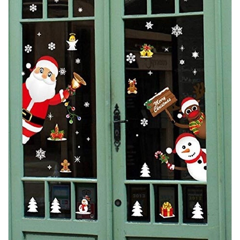 Sticker Dán Tường Trang Trí Giáng Sinh / Năm Mới Cho Phòng Trẻ Em