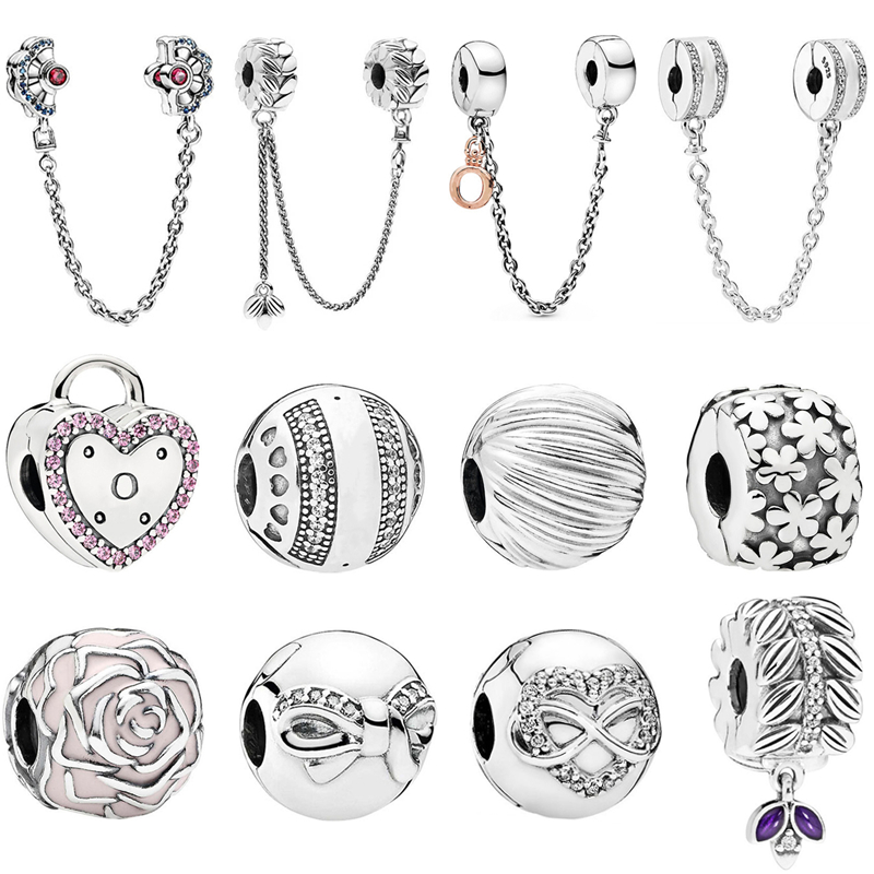 Khóa cài cố định vòng đeo tay trang sức chống trượt mạ bạc tiện lợi