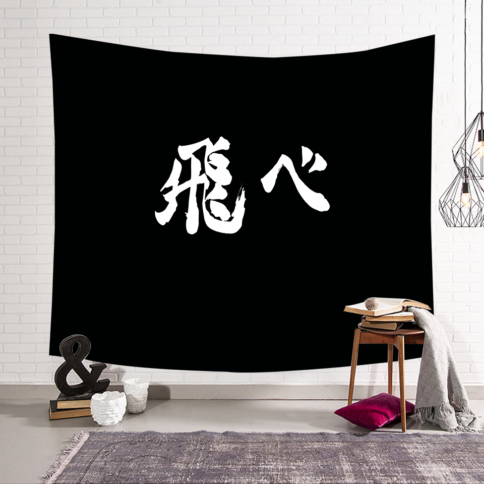 Tranh vải treo tường trang trí nội thất hình anime Nhật Bản Haikyuu! FLY