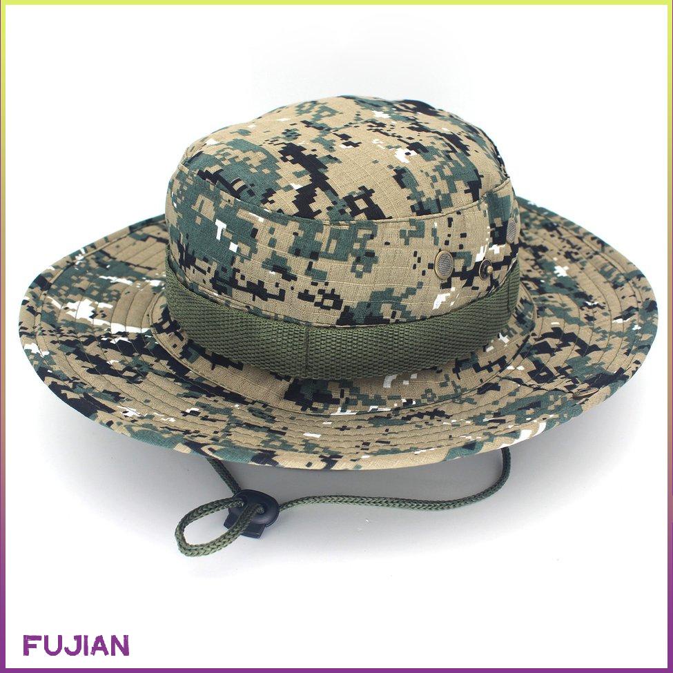 Mũ quân đội rừng Camo Boonie Bucket Cap cho Câu cá Đi bộ Cắm trại Đi bộ [8/4]