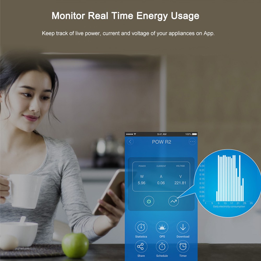 Công tắc điều khiển thông minh Sonoff R2 ITEAD kết nối WiFi