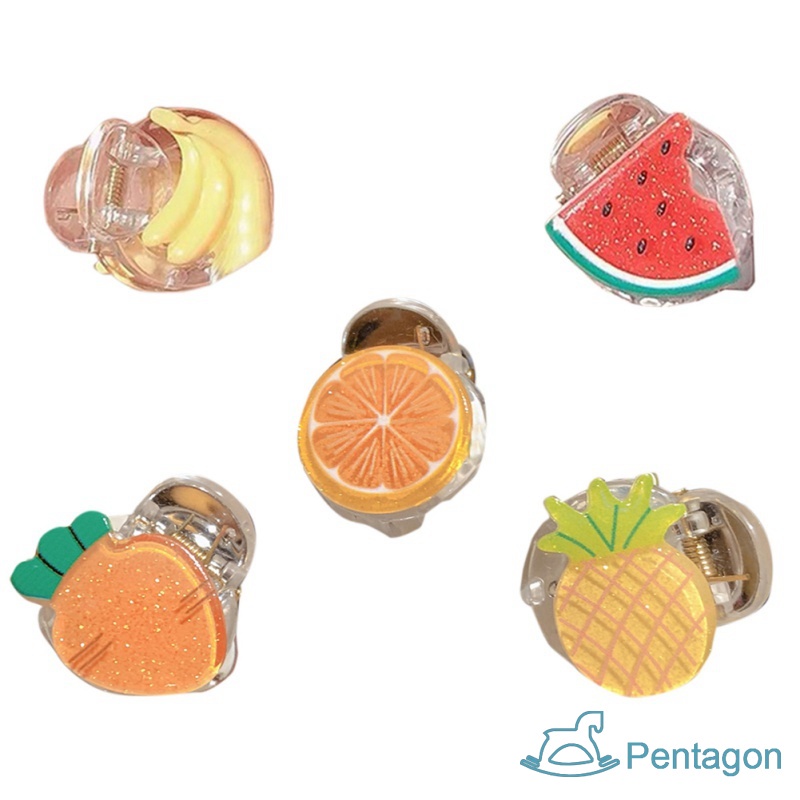 Kẹp Tóc Nhựa Họa Tiết Trái Cây Hoạt Hình Đáng Yêu Dành Cho Trẻ