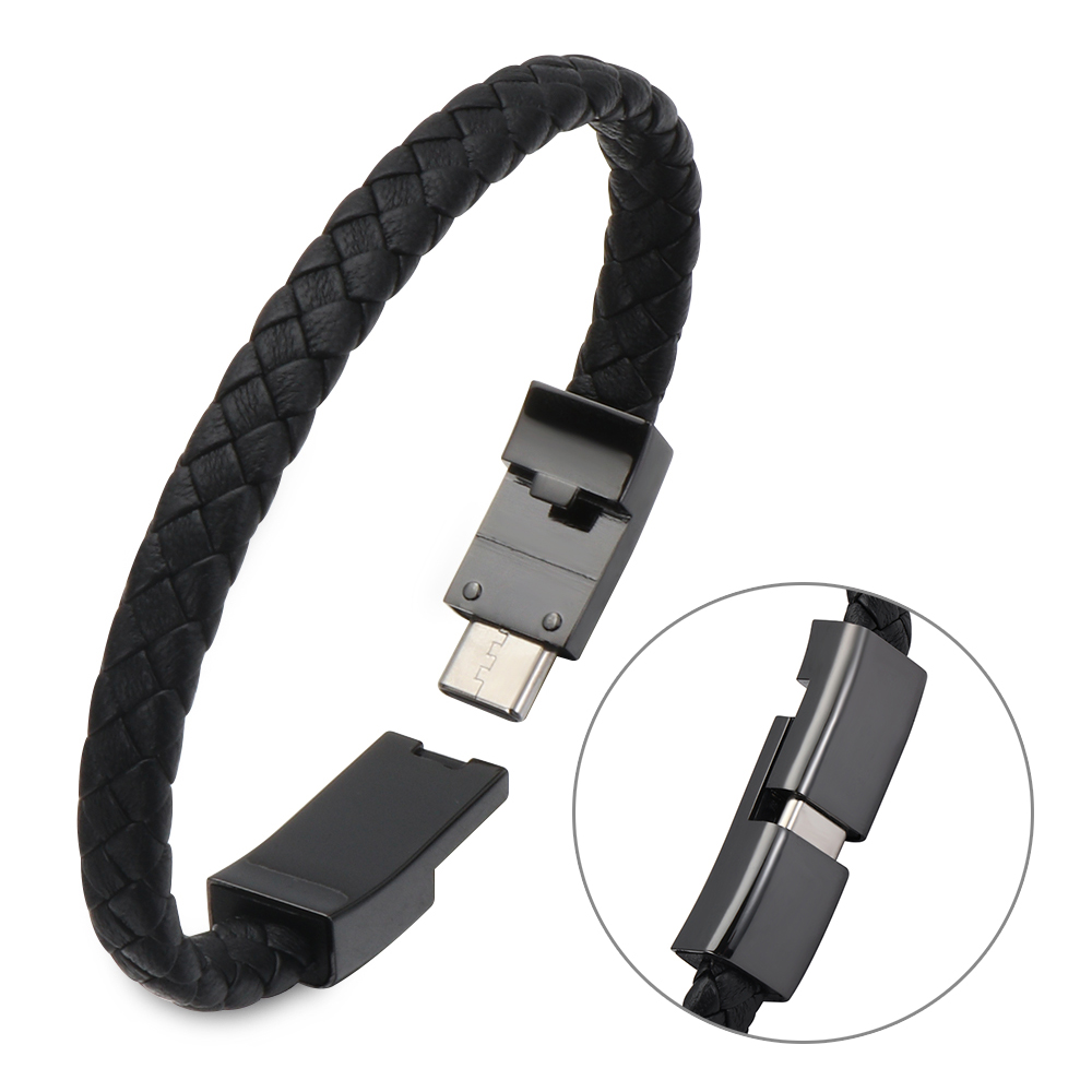 Dây Cáp Sạc Và Truyền Dữ Liệu Micro Usb Dây Bện Thiết Kế Bọc Da Độc Đáo