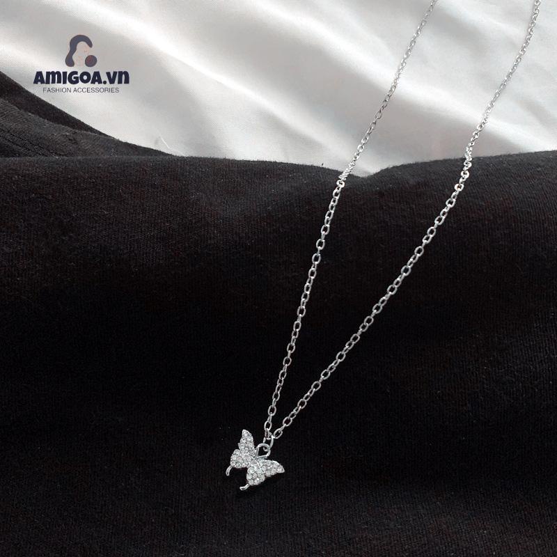 ✨✨Vòng cổ Mặt Hình Bươm Bướm Nhiều Lớp Sang Trọng Cho Nữ