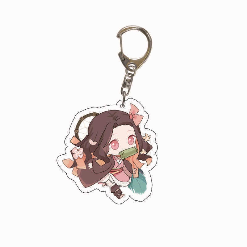 Móc Khóa acrylic Hình Nhân Vật nezuko chibi Trong demon slayer