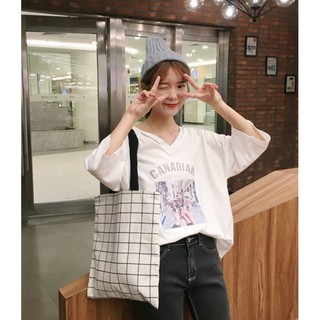 TÚI TOTE kẻ