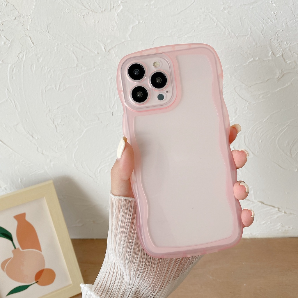 Ốp Điện Thoại Dẻo Họa Tiết Lượn Sóng Màu Sắc Ngọt Ngào Thời Trang Chống Sốc Cho OPPO A72 R15 17 RENO3 4 5 PRO