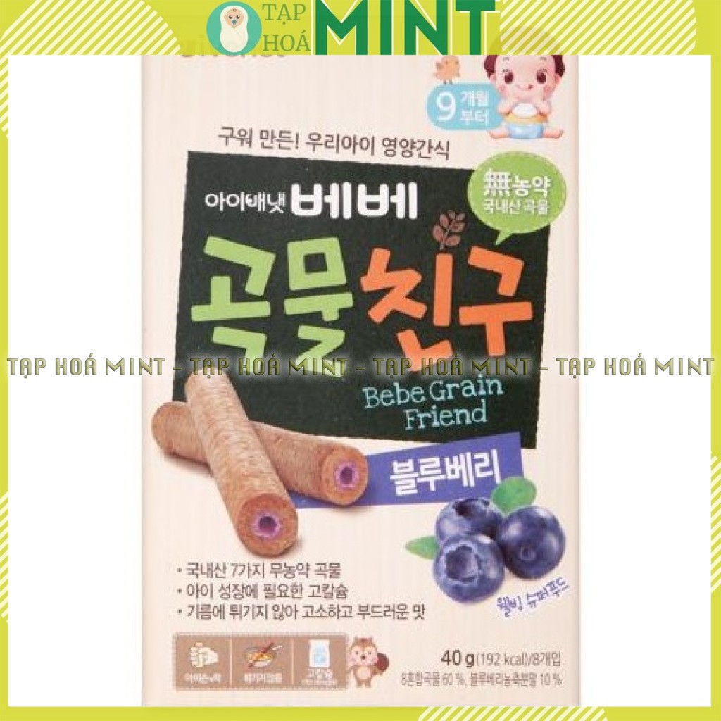 Bánh ngũ cốc hữu cơ Ivenet Hàn Quốc bổ sung canxi, bánh cho bé ăn dặm 9 tháng - Tạp hoá mint