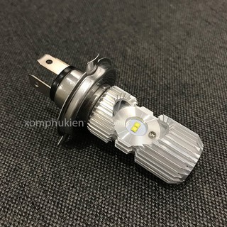 Đèn pha led 4 tim h4 siêu sáng gắn như đèn zin