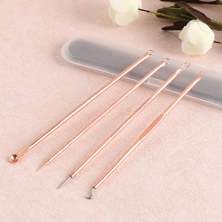 Set 4 cây nặn mụn chuyên dụng, cam kết sản phẩm đúng mô tả, chất lượng đảm bảo an toàn đến sức khỏe người sử dụng SETNM