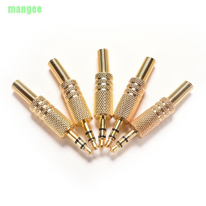 Set 5 Đầu Nối Âm Thanh 3.5mm 1 / 8 &quot;