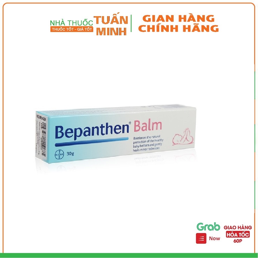 Kem hăm Bepanthen Balm - Bảo vệ da, ngừa hăm tã cho bé (Tub 30g)