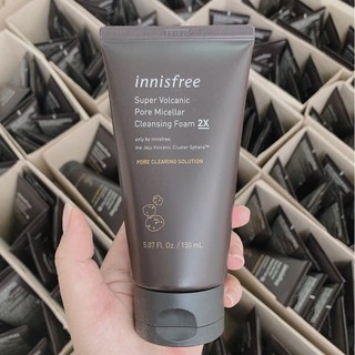 Sữa rữa mặt Innisfree Super Volcanic Pore Micellar Cleansing Foam 2X 150ml