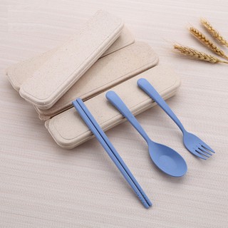 Bộ thìa, đĩa, đũa làm từ bột lúa mạch
